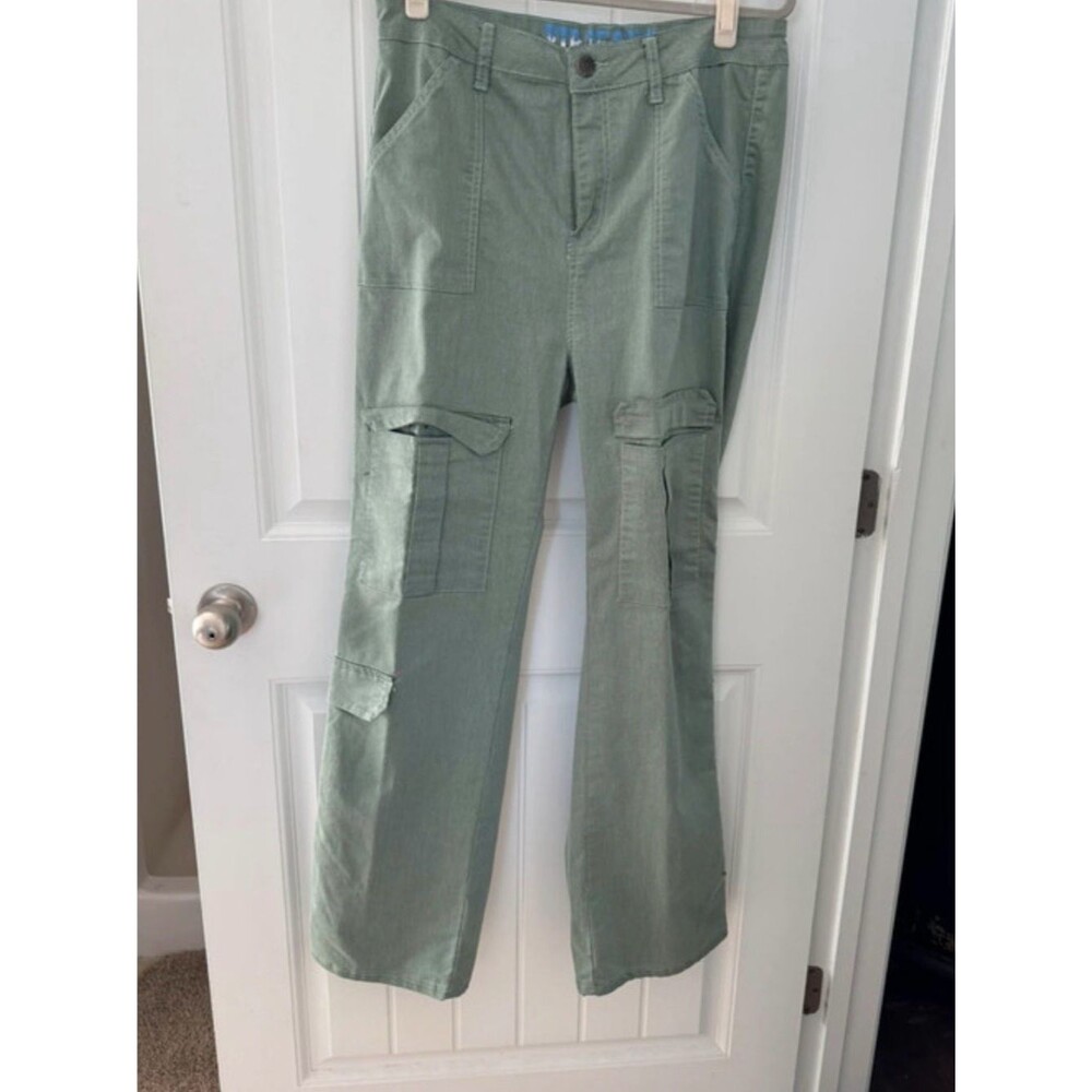 VIP Olive Green Jeans with Branded Waistband - Picture 1 of 5